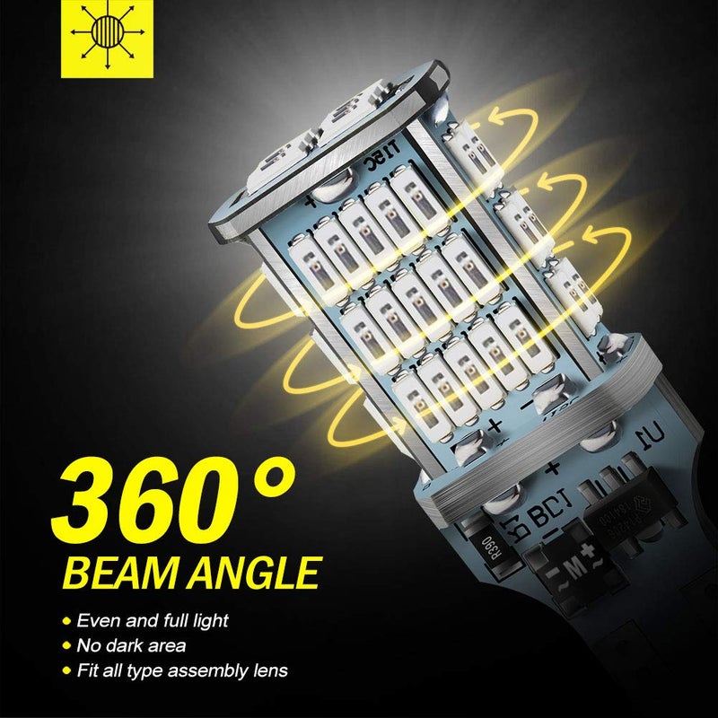 Antline Extremely Bright 921 912 906 T15 W16W LED Bulb Red, CANBUS 48-SMD 4014 Chipsets 1300 Lumens LED Replacement for Car Backup Reverse Center High Mount Stop Light Bulbs(Pack of 2) - Image 5